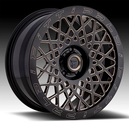 Fittipaldi Offroad Forged FTF04 Black Milled Bronze Tint Custom Wheels Rims 1