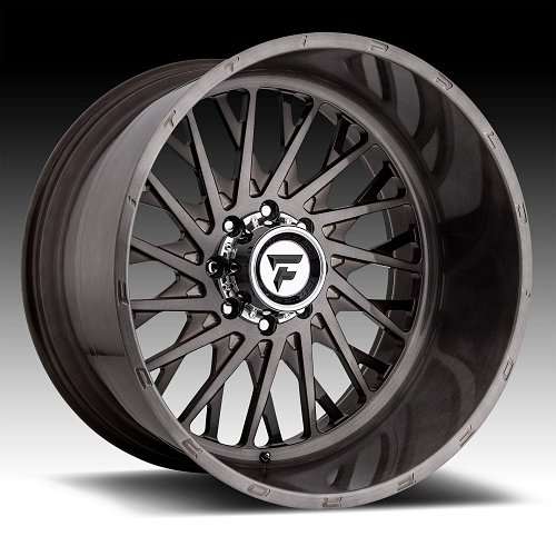 Fittipaldi Offroad Forged FTF08 Brushed Black Tint Custom Wheels Rims 1
