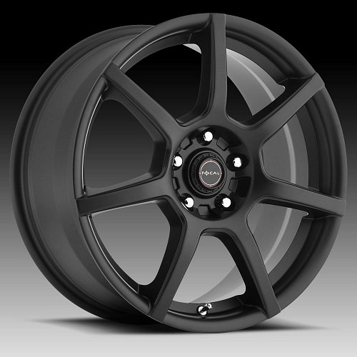 Focal 422SB F-007 Satin Black Custom Wheels Rims 1