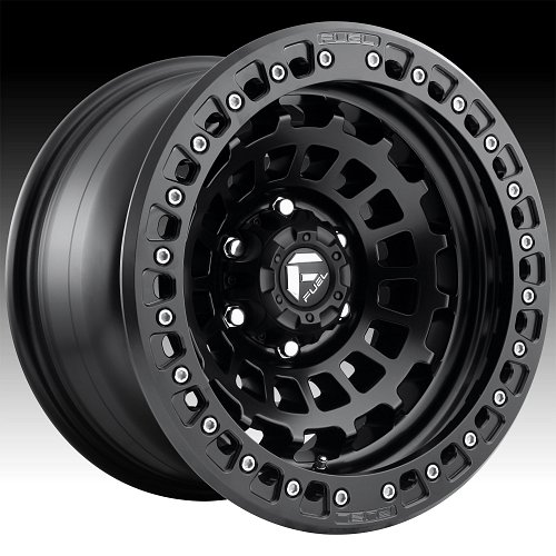 Fuel Zephyr Beadlock D101 Satin Black Custom Wheels Rims 1
