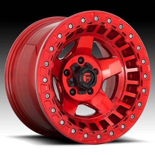 Fuel Warp Beadlock D117 Candy Red Custom Wheels Rims 1
