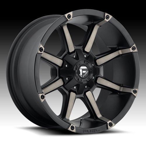Fuel Coupler D556 Matte Black w/ Dark Tint Custom Truck Wheels Rims 1