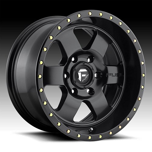 Fuel Podium D618 Satin Black Custom Wheels Rims 1