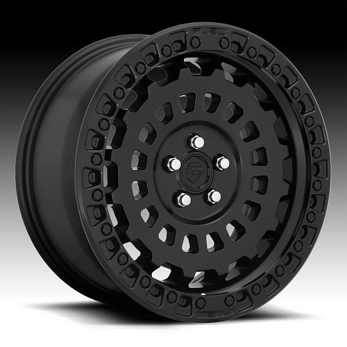 Fuel Zephyr Car D633 Satin Black Custom Wheels Rims 1