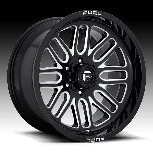 Fuel Ignite D662 Gloss Black Milled Custom Wheels Rims 1