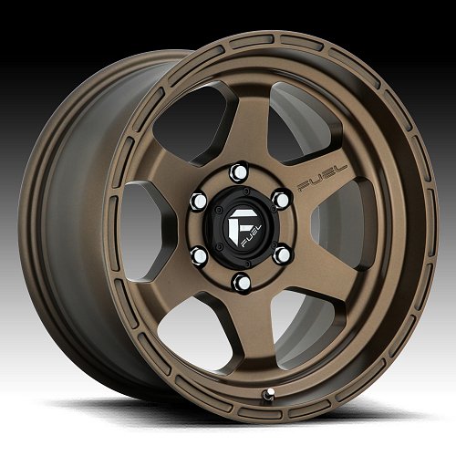 Fuel Shok D666 Matte Bronze Custom Wheels Rims 1
