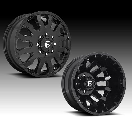 Fuel Blitz Dually D675 Gloss Black Custom Wheels Rims 1