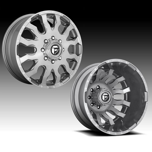 Fuel Blitz Dually D693 Platinum Custom Wheels Rims 1