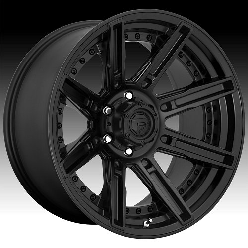 Fuel Rogue D709 Satin Black Custom Wheels Rims 1