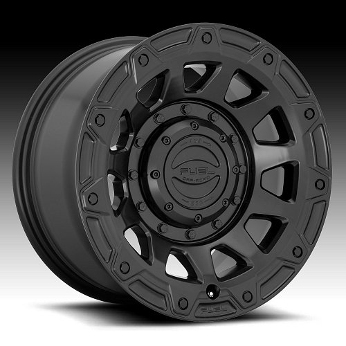 Fuel Tracker D729 Satin Black Custom Wheels Rims 1