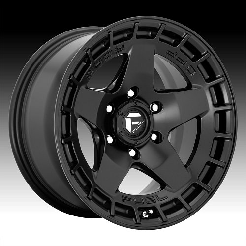 Fuel Warp D733 Satin Black Custom Wheels Rims 1