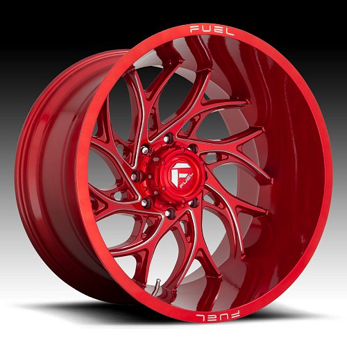Fuel Runner D742 Candy Red Milled Custom Wheels Rims 1