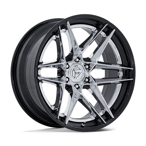 Fuel Flight FC408 Chrome Wheel with Gloss Black Lip - Fusion Forged