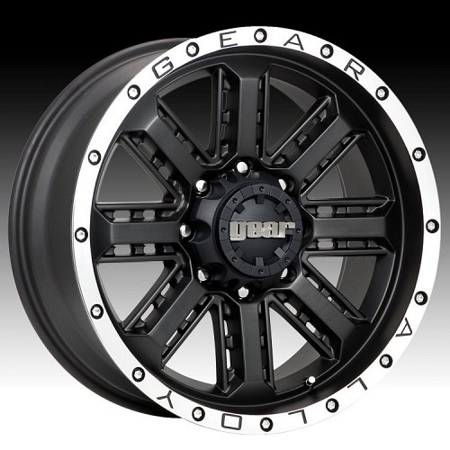 Gear Alloy 723MB 723 Nitro Carbon Black w/ Machined Custom Rims Wheels 1
