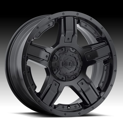 Gear Alloy 740B Mainfold Satin Black Custom Rims Wheels 1