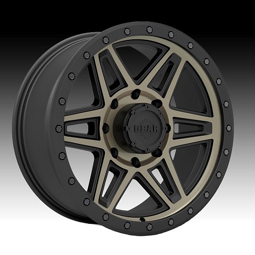 Gear Alloy 739BZ Endurance Satin Black Bronze Tint Custom Rims Wheels 1