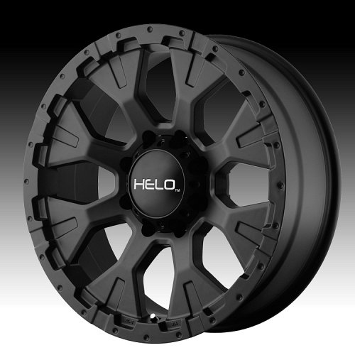 Helo HE878 Satin Black Custom Rims Wheels 1