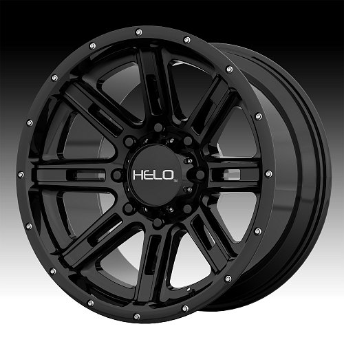 Helo HE900 Gloss Black Custom Wheels Rims 1
