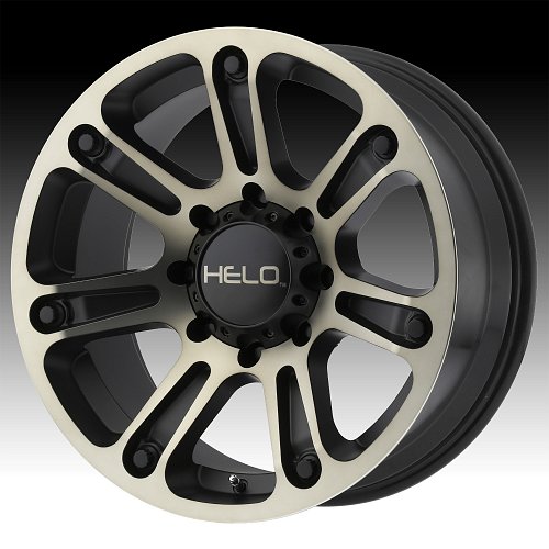 Helo HE904 Machined Black Dark Tint Custom Wheels Rims 1
