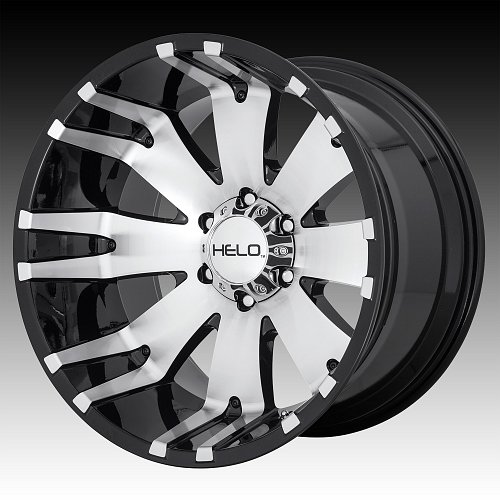 Helo HE917 Machined Black Custom Wheels Rims 1