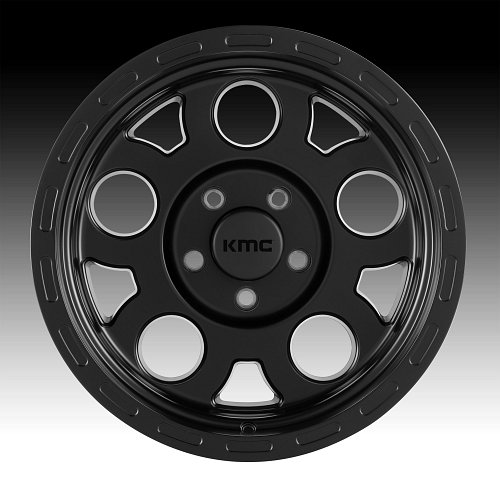 KMC KM522 Enduro Matte Black Custom Wheels Rims 2