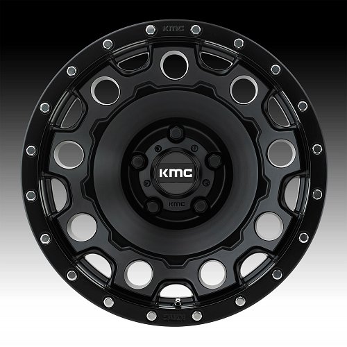KMC KM529 Holeshot Satin Black Custom Wheels Rims 2