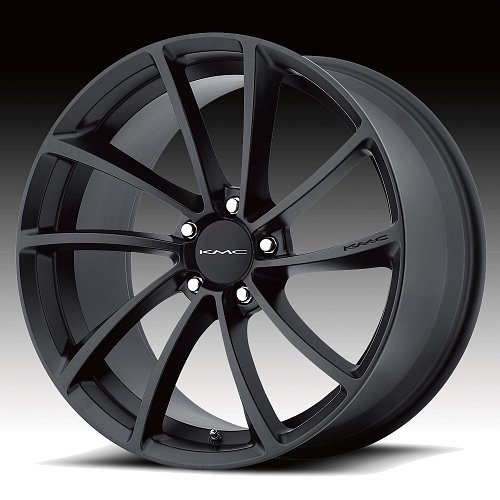 KMC KM691 Spin Satin Black Custom Wheels Rims 1
