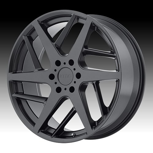 KMC KM699 Two-Face Satin Black Custom Wheels Rims 1