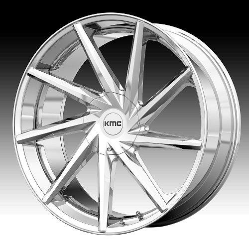 KMC KM705 Burst Chrome Custom Wheels Rims 1