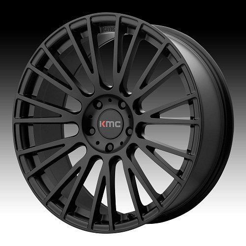 KMC KM706 Impact Satin Black Custom Wheels Rims 1
