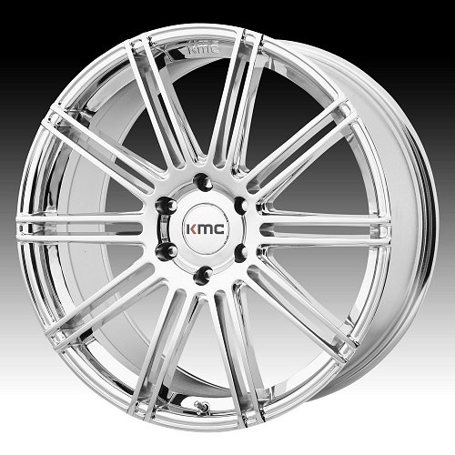 KMC KM707 Channel Chrome Custom Wheels Rims 1