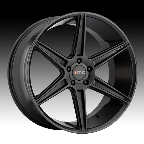 KMC KM711 Prism Satin Black Custom Wheels Rims 1