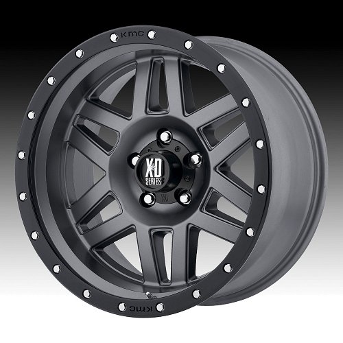 XD Series XD128 Machete Matte Gray Custom Wheels Rims 1