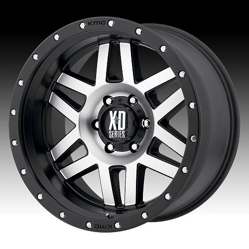 XD Series XD128 Machete Machined Black Custom Wheels Rims 1