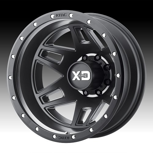 XD Series XD130 Machete Dually Satin Black Custom Wheels Rim 2