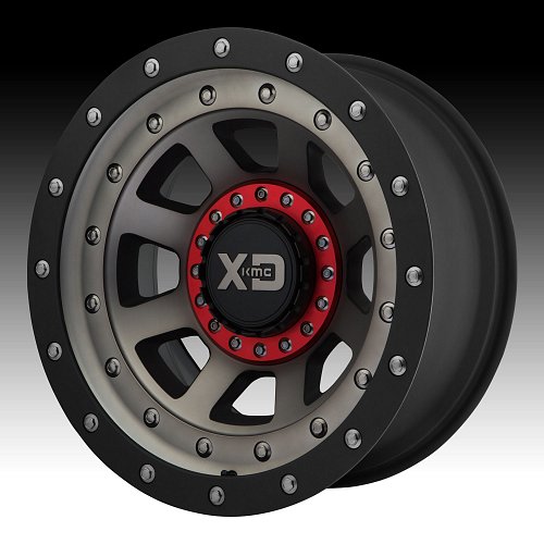 XD Series XD137 FMJ Machined Black DT Custom Wheels Rims 1