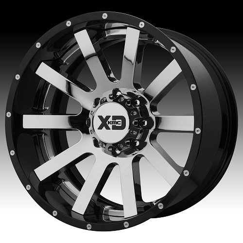 XD Series XD200 Heist Chrome / Black Custom Wheels Rims 1