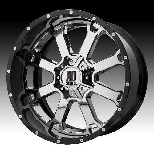 XD Series XD202 Buck 25 Chrome / Black Custom Wheels Rims 1