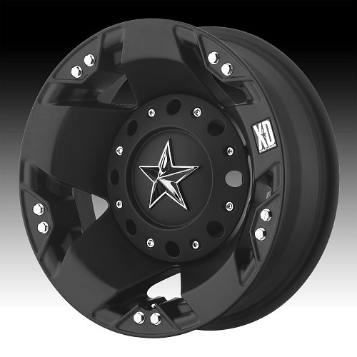 XD Series XD775 Rockstar Dually Matte Black Custom Wheels Ri 2