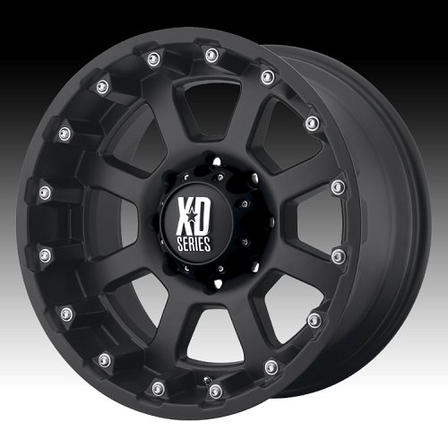 XD Series XD807 Strike Matte Black Custom Wheels Rims 1