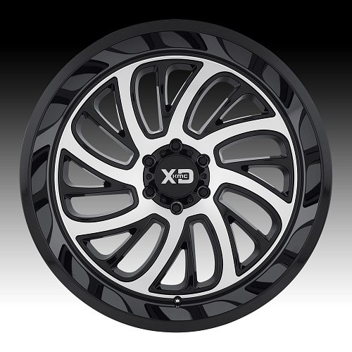 XD Series XD826 Surge Gloss Black Machined Custom Wheels Rims 2