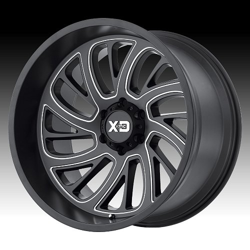 XD Series XD826 Surge Satin Black Milled Custom Wheels Rims 1