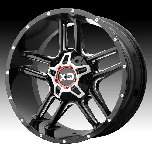 XD Series XD839 Clamp Black Milled Custom Wheels Rims 1