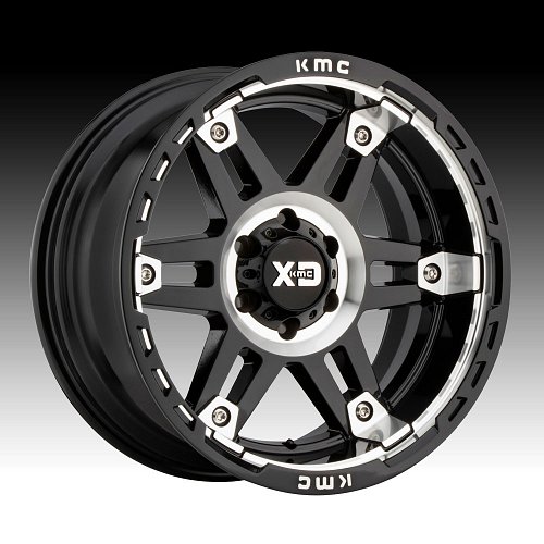XD Series XD840 Spy II Gloss Black Machined Custom Wheels Rims 1