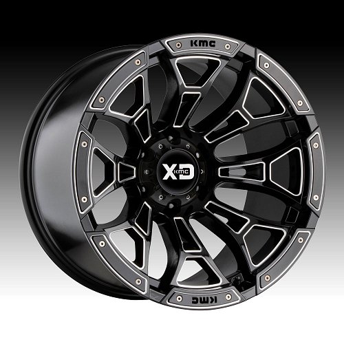 XD Series XD841 Boneyard Gloss Black Milled Custom Wheels Ri 1