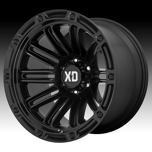 XD Series XD846 Double Deuce Satin Black Custom Wheels Rims 1