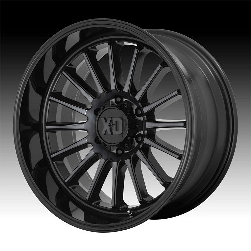 XD Series XD857 Whiplash Machined Black Grey Tint Custom Wheels Rims 1