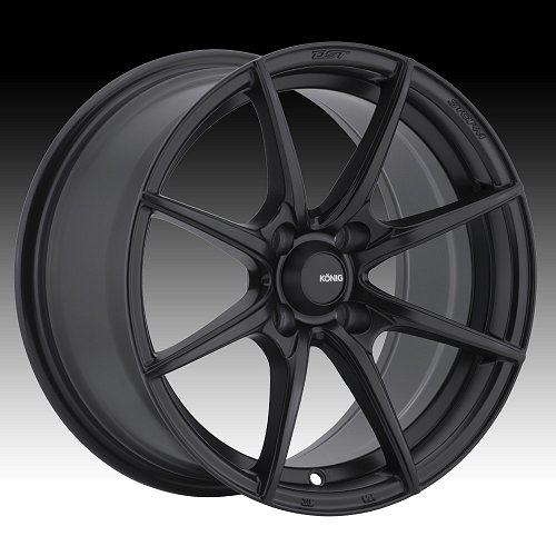 Konig Helix HX Matte Black Custom Rims Wheels 1