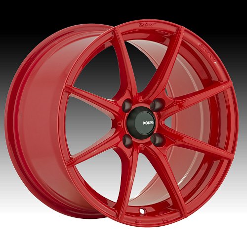 Konig Helix HX Red Custom Rims Wheels 1
