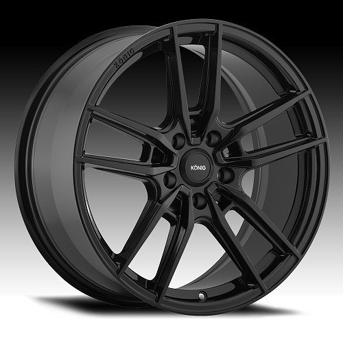 Konig Myth Gloss Black Custom Wheels Rims 1